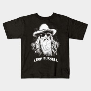 Leon Russell / Original Fan Art Design Kids T-Shirt